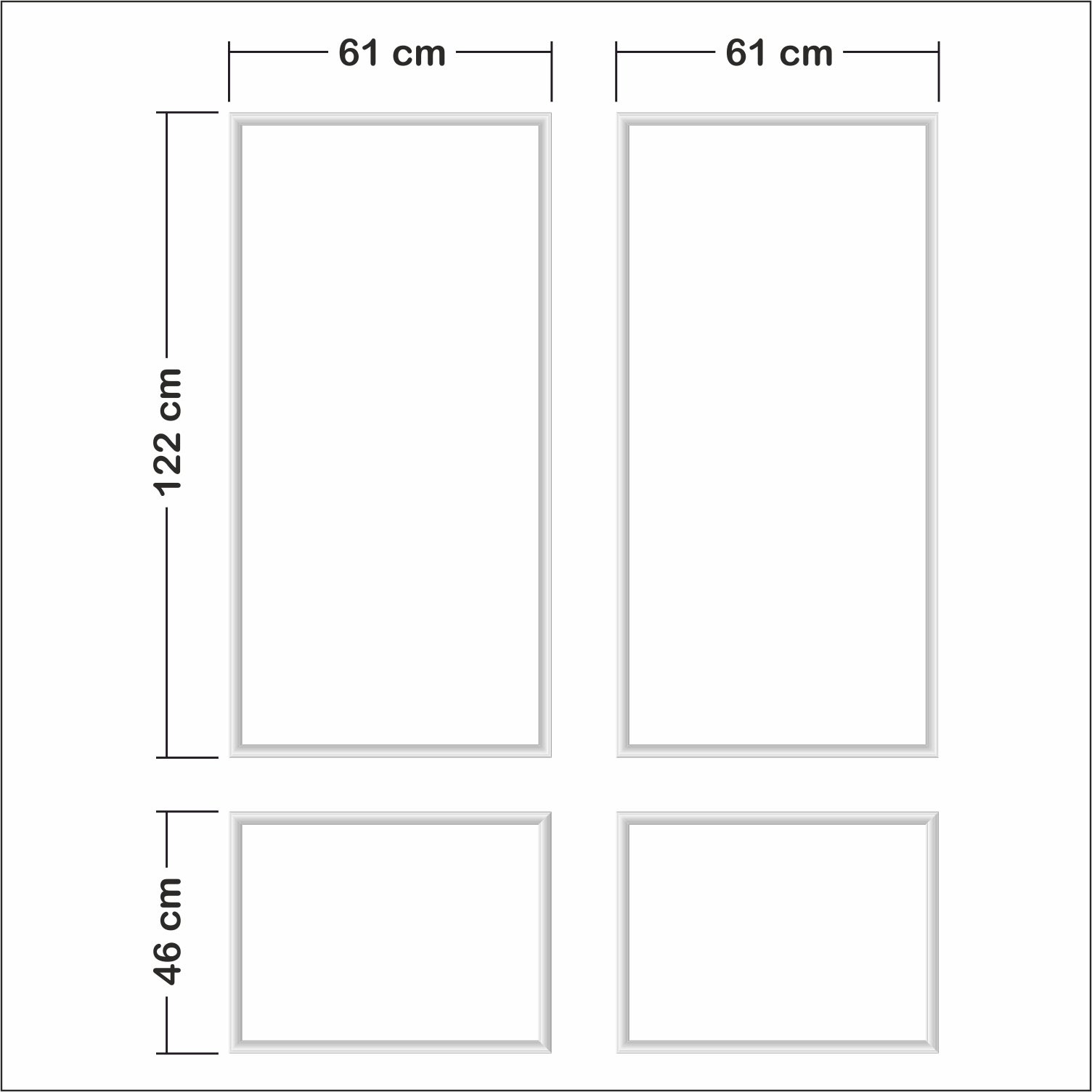 Dekoratif Duvar Çıtası Seti Hazır Kesim Boyanabilir