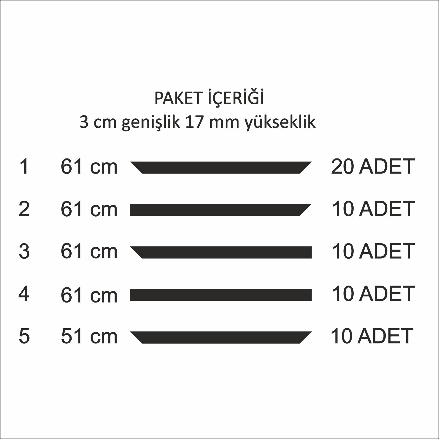 Hazır Kesim Boyanabilir Duvar Çıtası Kendin Yap