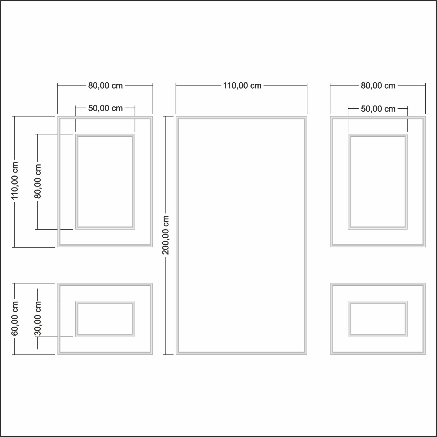 Dekoratif Duvar Çıtası Seti Kendin Yap Boyanabilir Darbeye Dayanıklı Sudan Etkilenmez