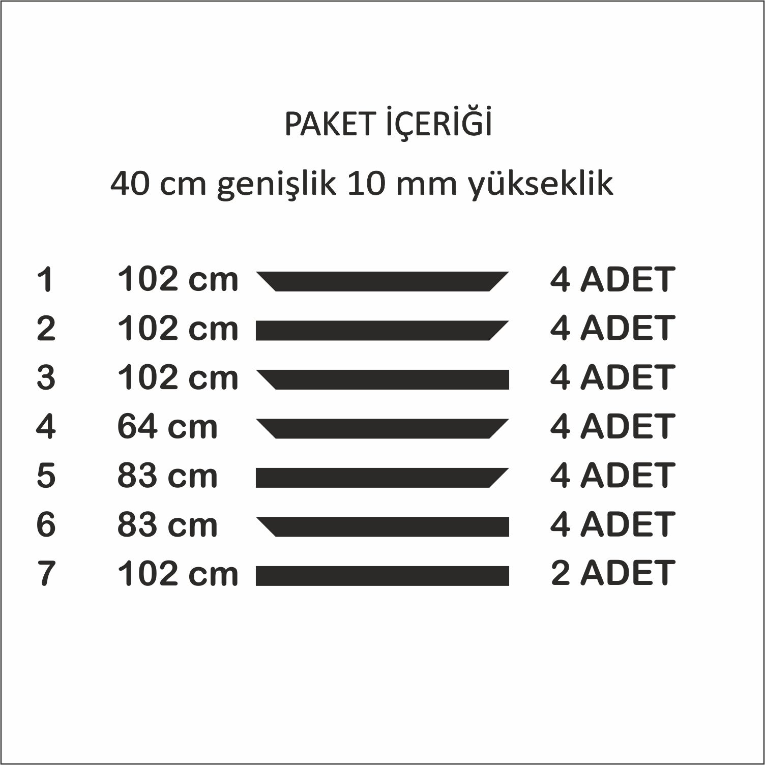 Boyanabilir Hazır Kesim Modern Duvar Çıtası Kendin Yap