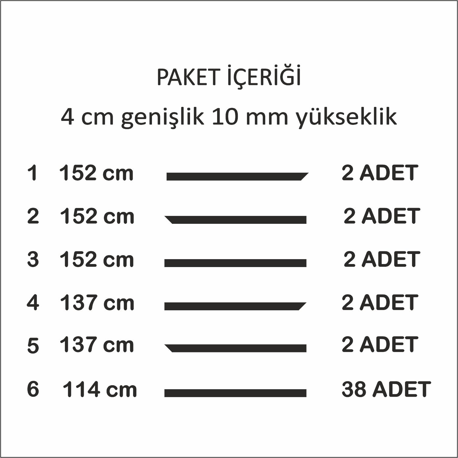 Dekoratif Duvar Çıtası Seti | Modern & Boyanabilir