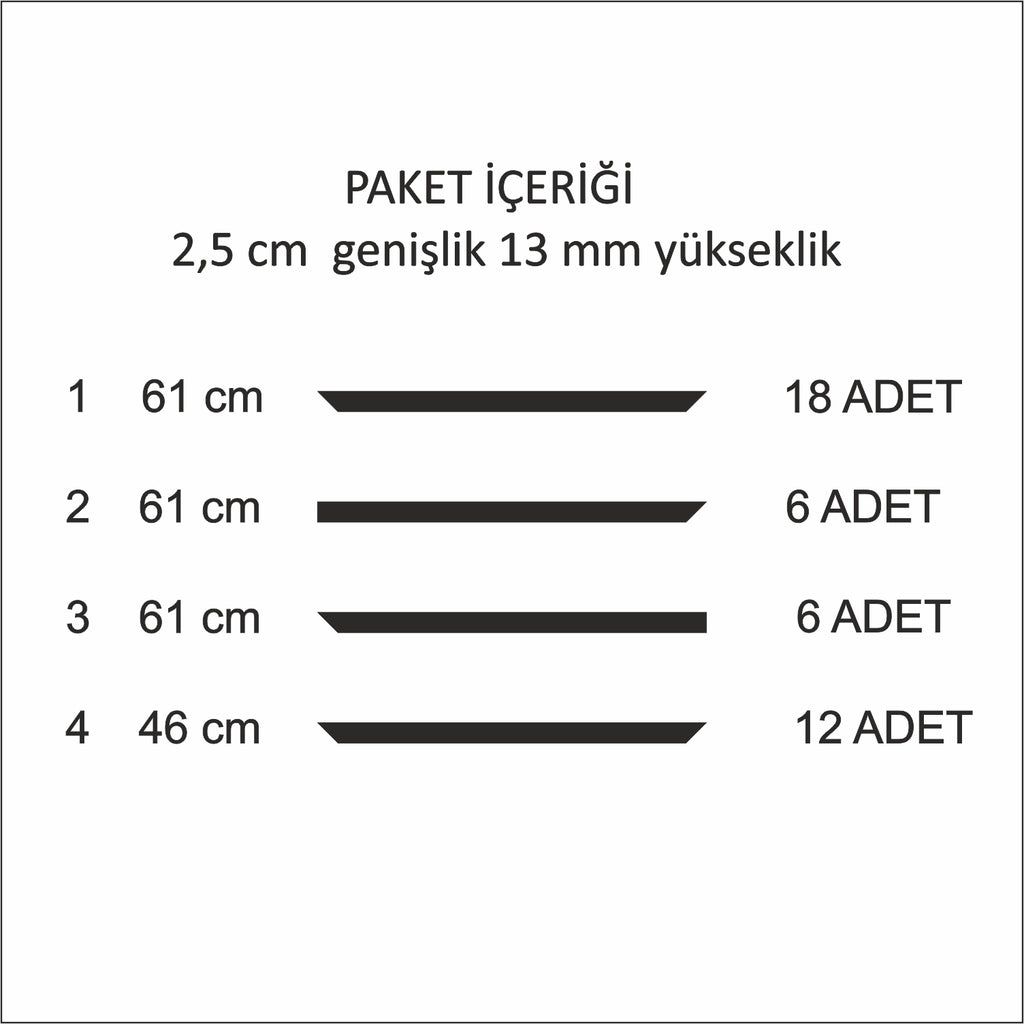 Boyanabilir  Duvar Çıtası Kendin Yap Seti Darbeye Dayanıklı Sudan Etkilenmez