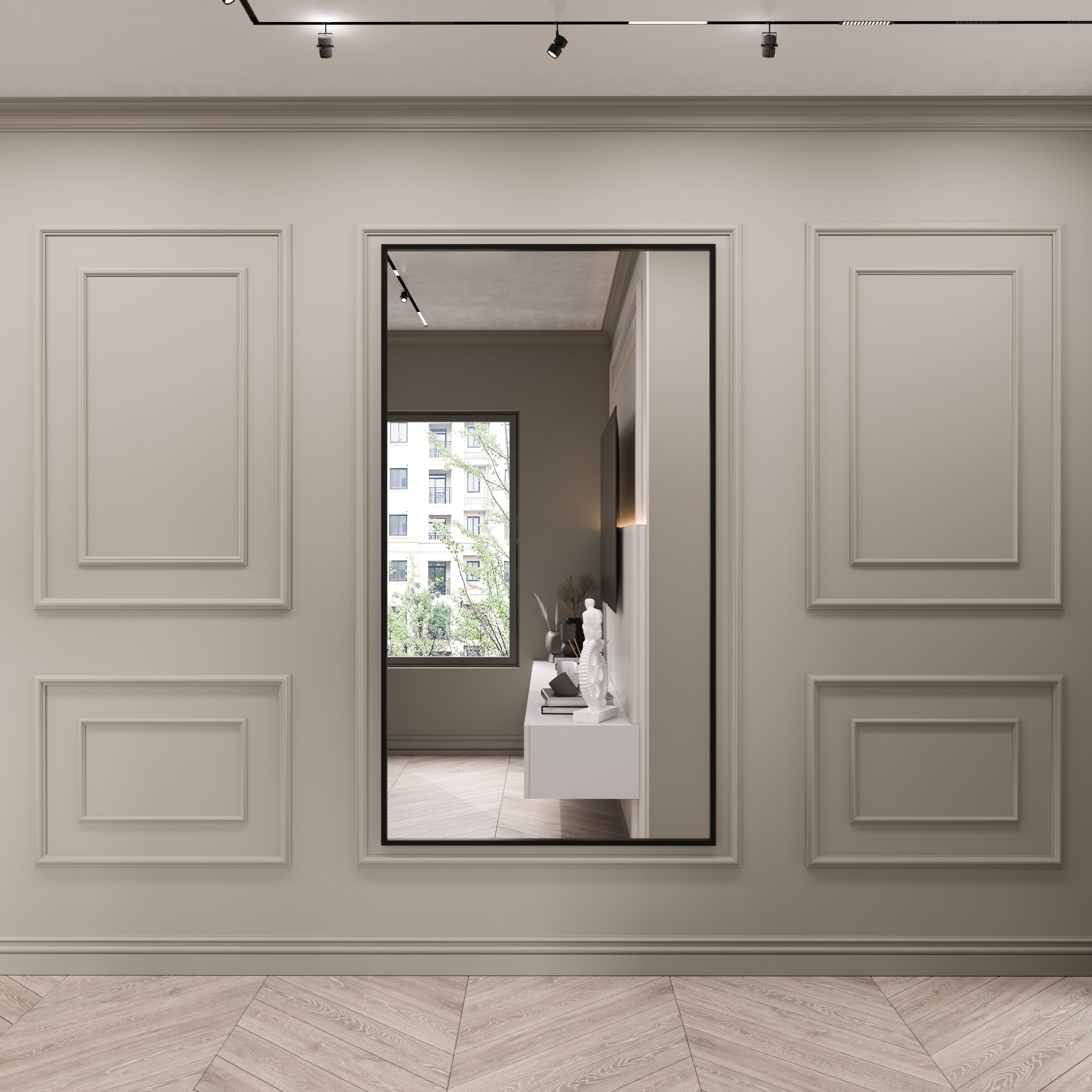 Dekoratif Duvar Çıtası Seti Kendin Yap Boyanabilir Darbeye Dayanıklı Sudan Etkilenmez