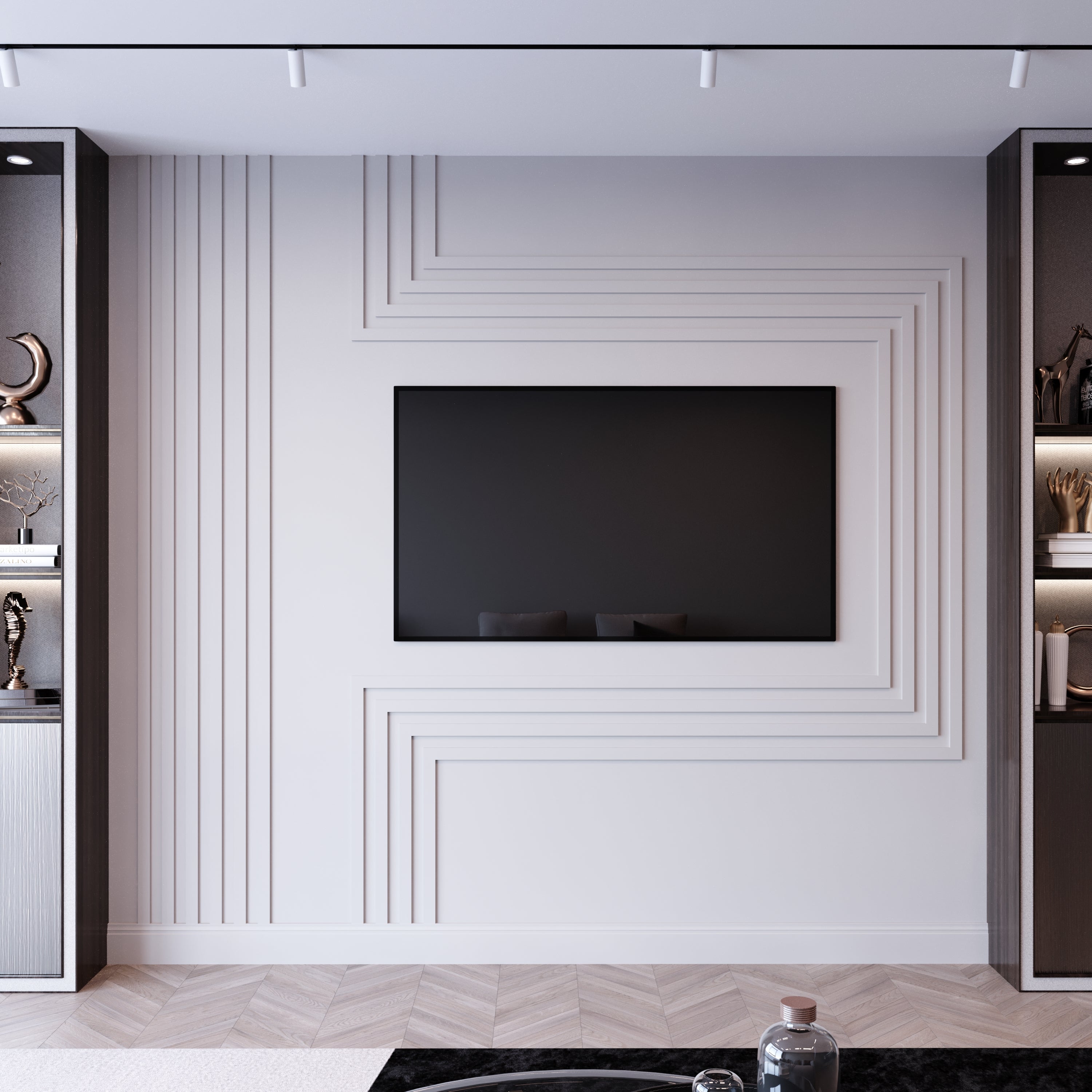 TV Ünitesi Boyanabilir Dekoratif Duvar Çıtası