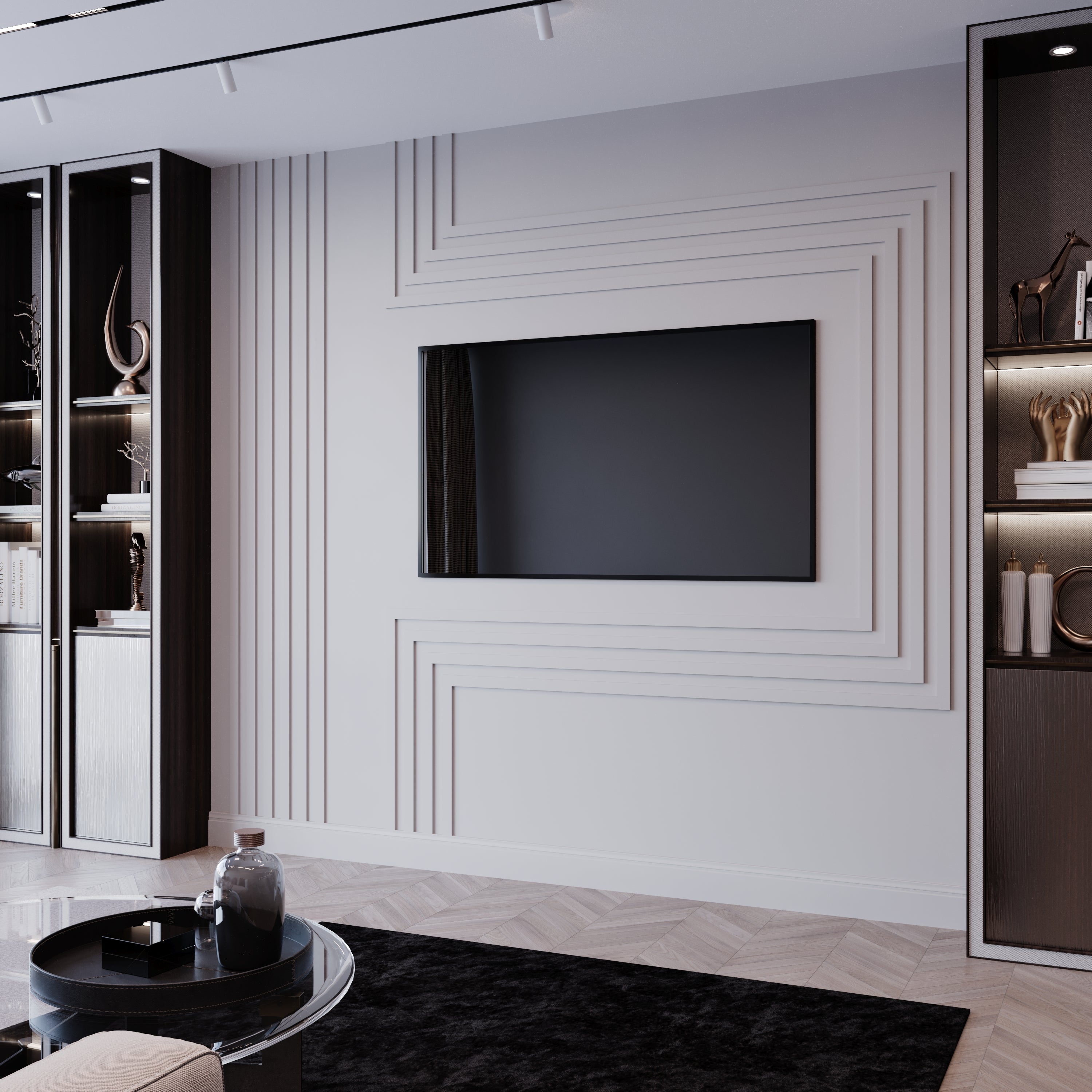 TV Ünitesi Boyanabilir Dekoratif Duvar Çıtası